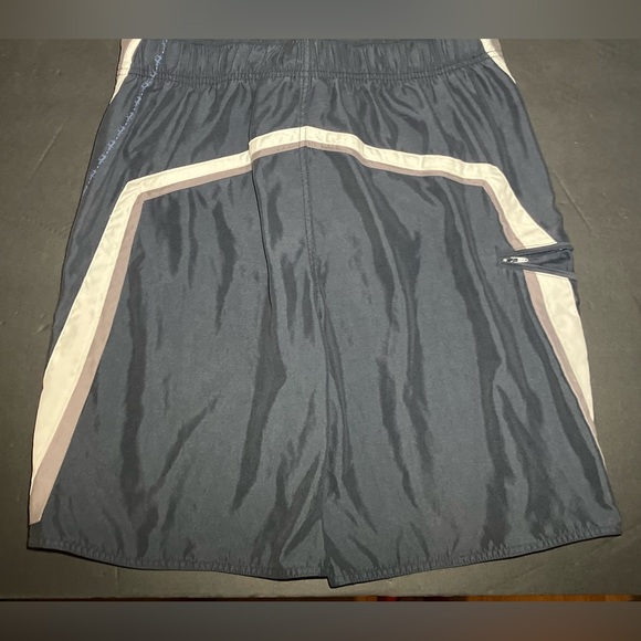 TONY HAWK BOARDSHORTS SWIM TRUNKS MENS SIZE LARGE (33-35) BLUE/WHITE EUC - Picture 2 of 8